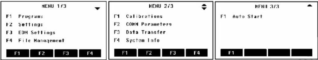 Màn hình Main Menu