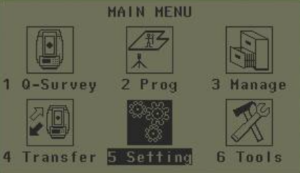 Màn hình Main Menu