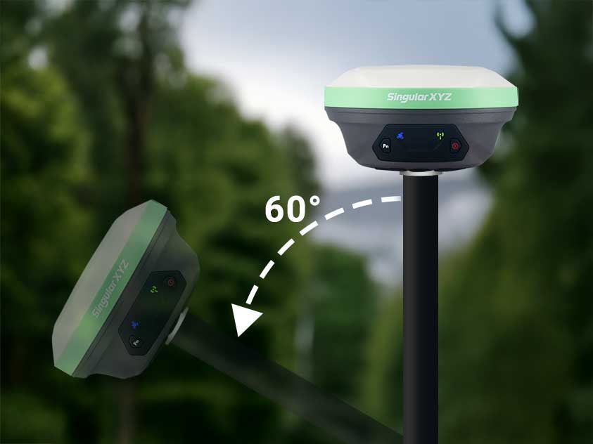 Máy RTK tích hợp bù nghiêng IMU