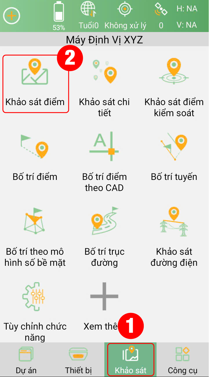 Khảo sát điểm