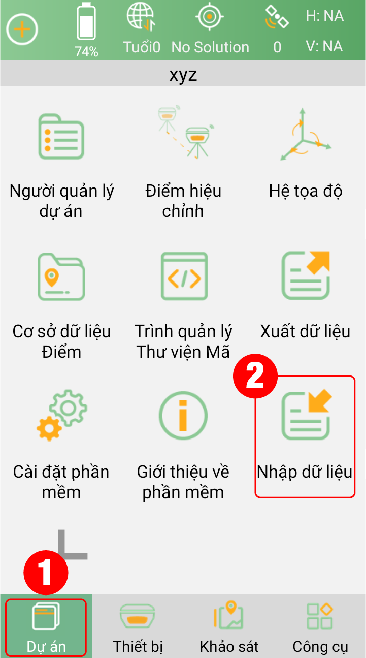 Nhập dữ liệu