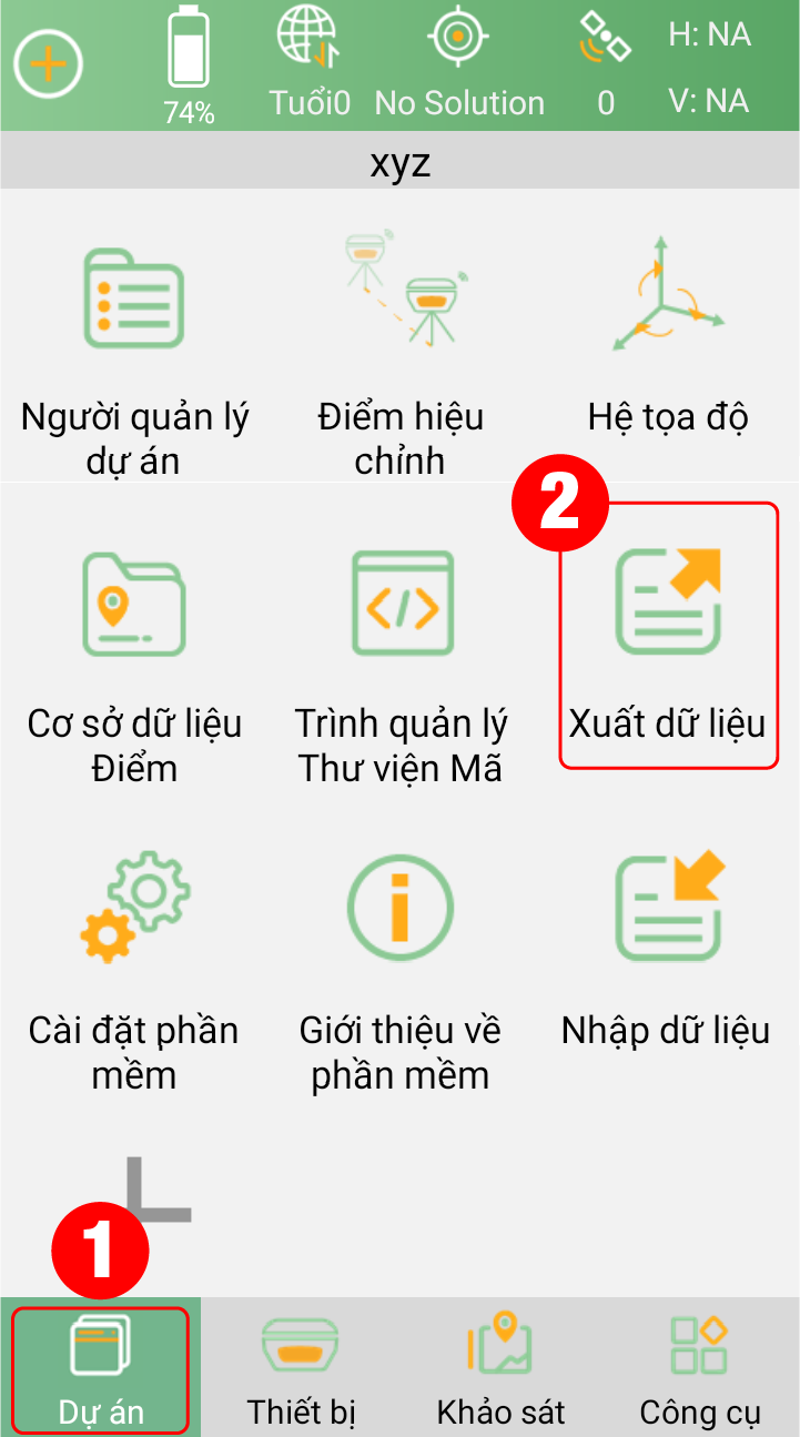 Xuất dữ liệu